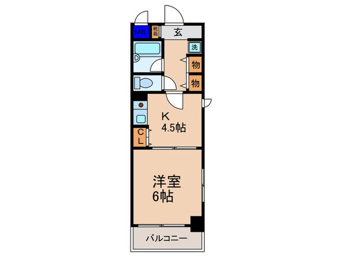 エスリ－ド四条河原町(1102)の物件間取画像