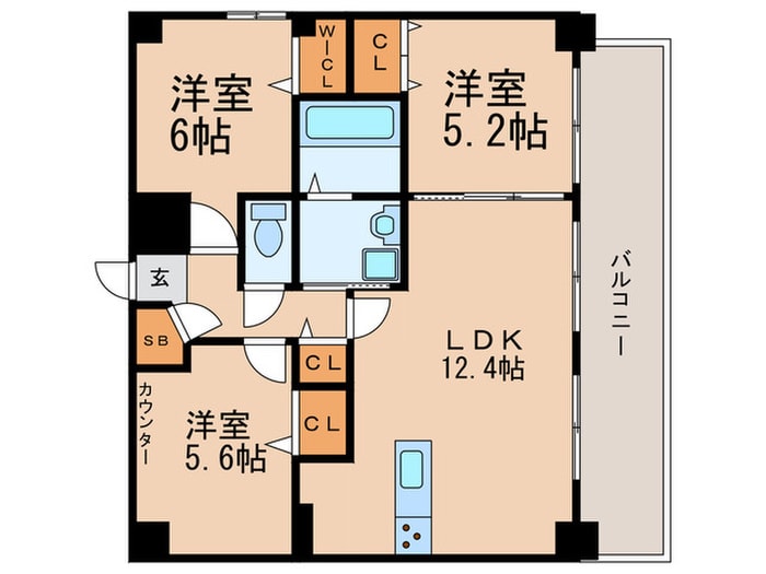 ＺｉｏⅧ清水丘の物件間取画像