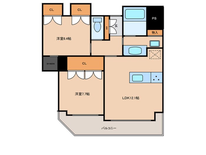 アバンエスパス烏丸御池(501)の物件間取画像