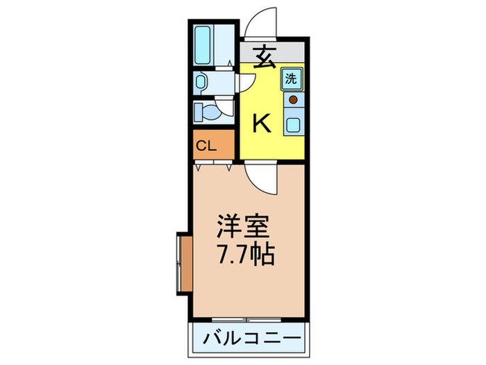 カルム香川Ⅲの物件間取画像