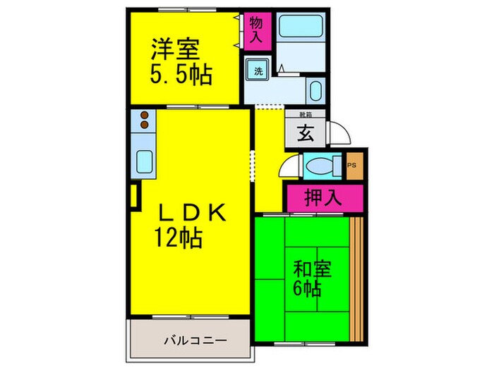 グッドライフ２１の物件間取画像