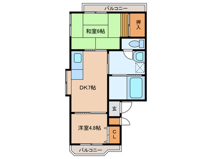 メゾン　ユニの物件間取画像