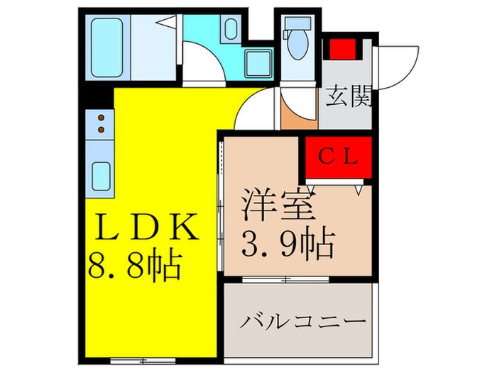 仮）東大阪市大蓮東1丁目AP　A棟の物件間取画像