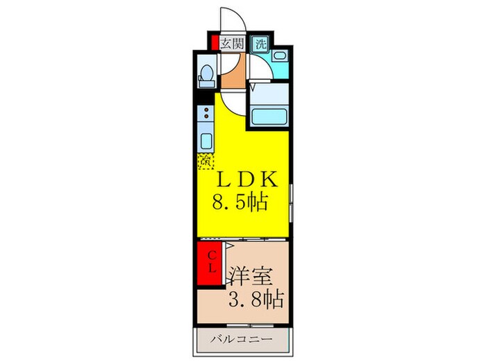 D　porta Plutoの物件間取画像