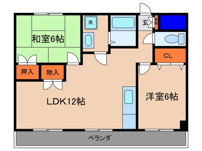 ソレイユ千の物件間取画像