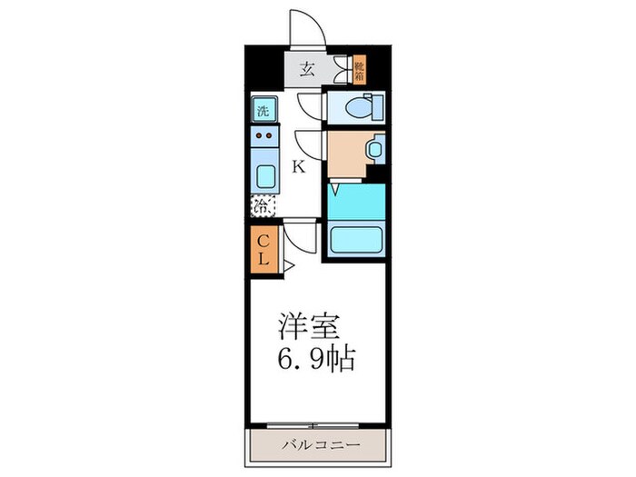 プレサンス京都二条京華(102)の物件間取画像