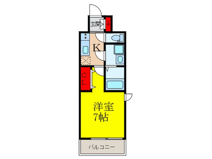 ﾌｧｰｽﾄｽﾃｰｼﾞ北大阪ﾚｼﾞﾃﾞﾝｽ（206）の物件間取画像