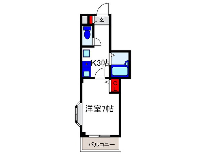 サンハイム蛍池第Ⅱの物件間取画像