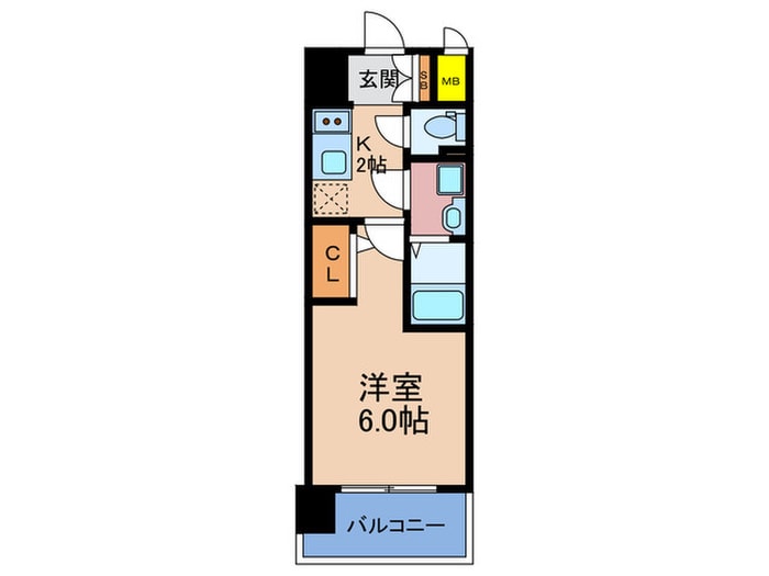 エスリードレジデンス梅田デュオの物件間取画像