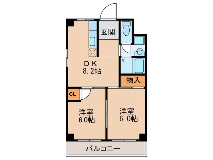 シティハイツセントラルの物件間取画像