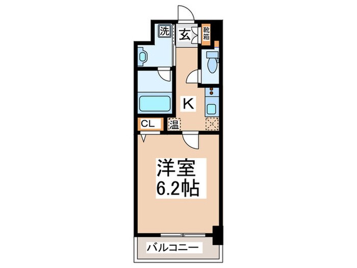 ｸﾞﾚｲｽﾚｼﾞﾃﾞﾝｽ大阪WEST(803)の物件間取画像