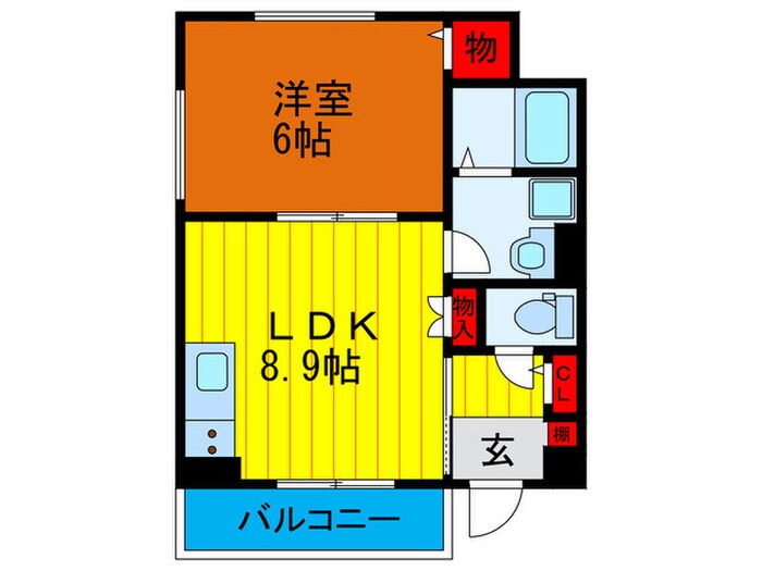 コンフォート宮野町の物件間取画像