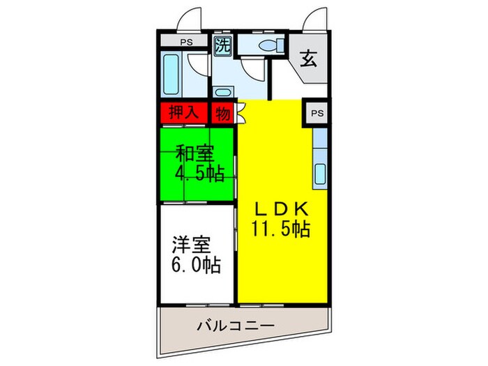 スタシア緑地公園の物件間取画像