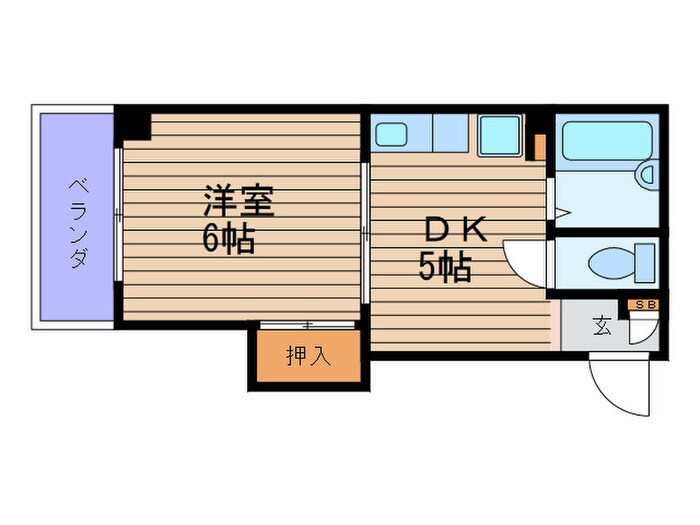 サンハイツの物件間取画像