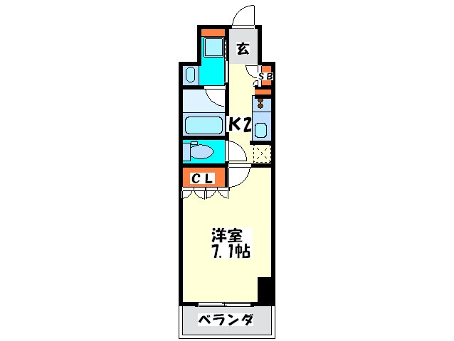 アーバネックス四ツ橋の物件間取画像