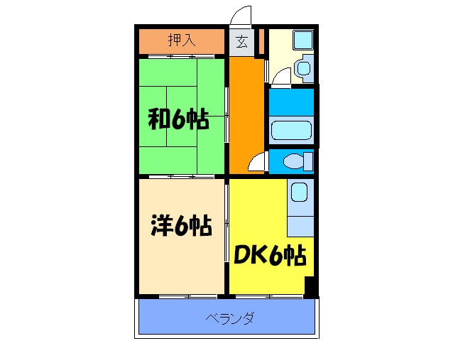 ノ－ブルハイム高尾の物件間取画像