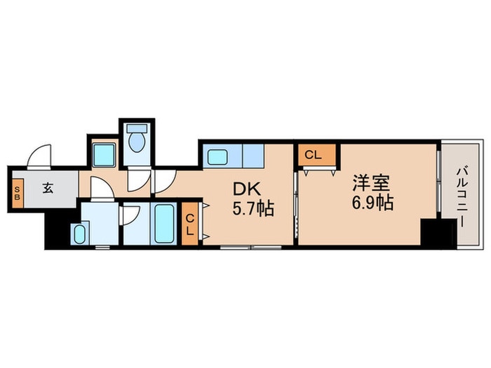 綾小路パレスの物件間取画像