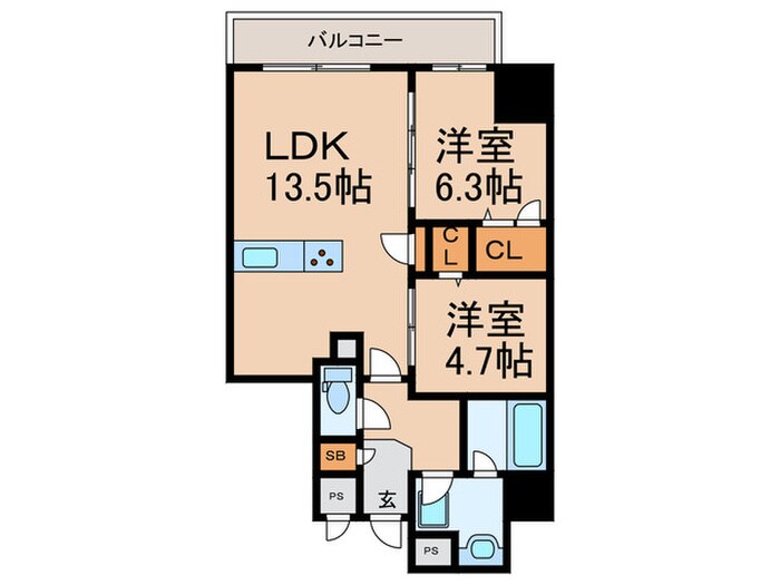 Maison de Azureの物件間取画像