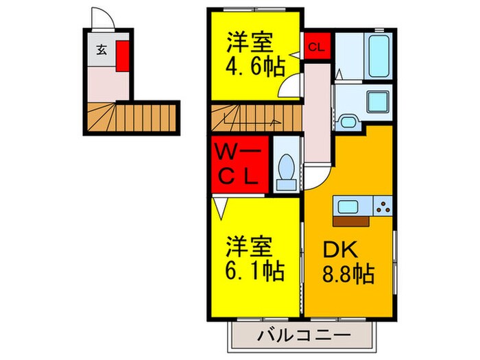 ヴェヌスタ幾野の物件間取画像