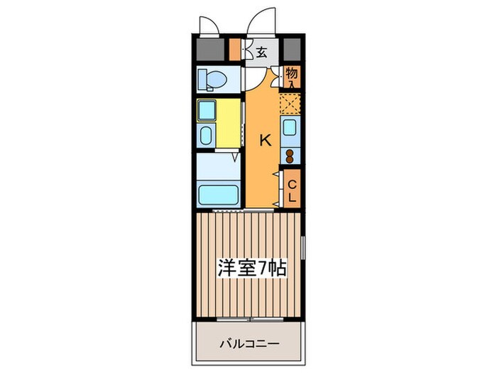 メゾンデノムラ島之内の物件間取画像