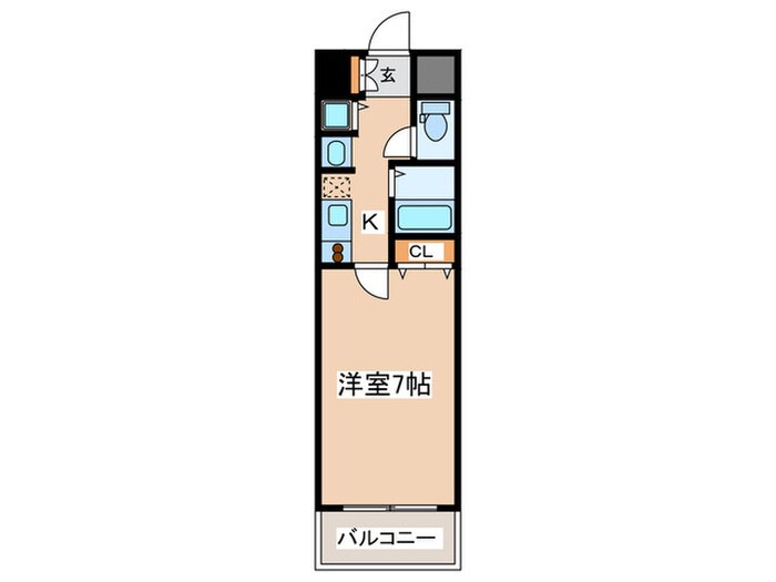 メゾンデノムラ島之内の物件間取画像