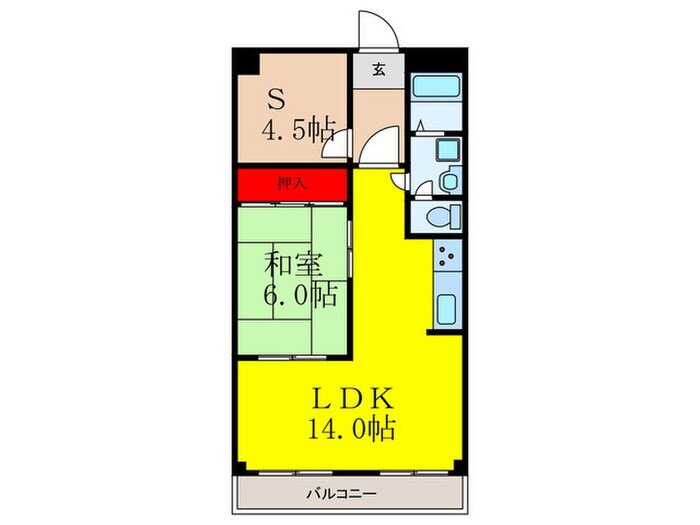 大建コーポ江坂Ⅱ(307)の物件間取画像