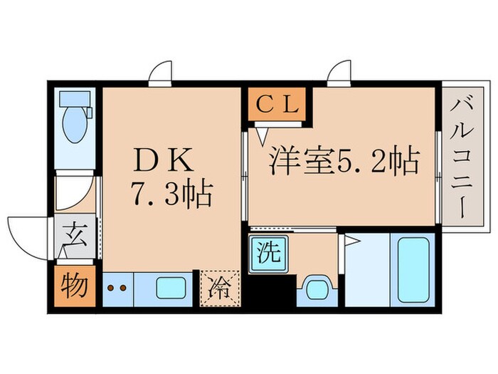 クレールの物件間取画像
