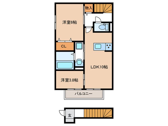 クラヴィーアの物件間取画像