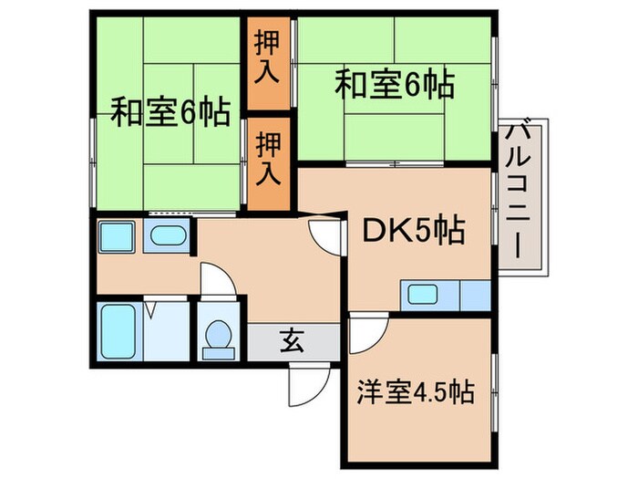 エクセルハイムの物件間取画像