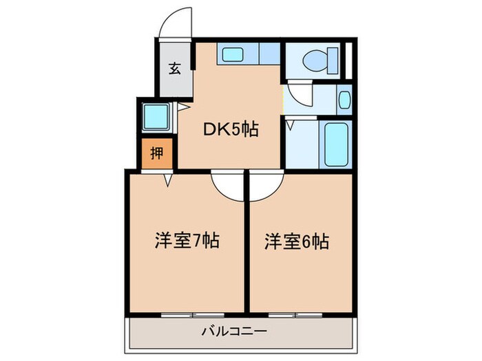 クレ－ル針中野の物件間取画像