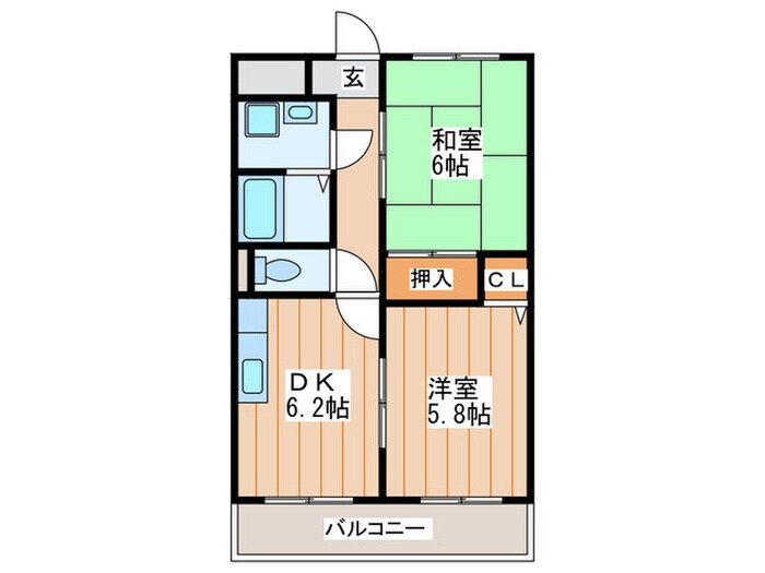 Ｍプラザ楠根弐番館の物件間取画像