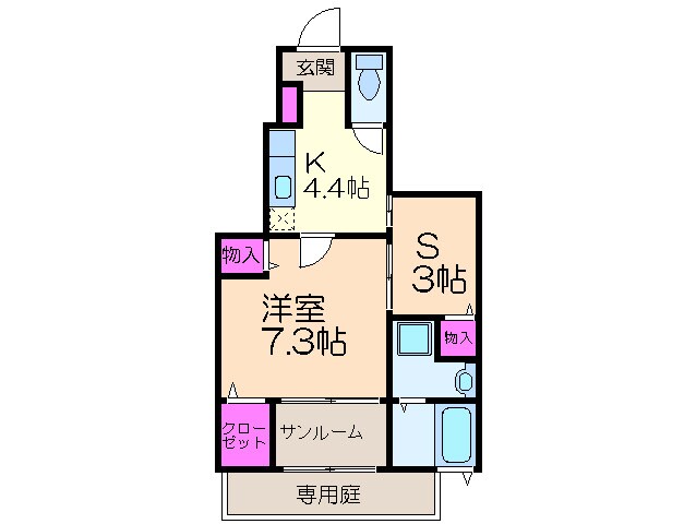 チェ－ロエテルノの物件間取画像