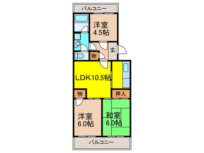 物件間取画像