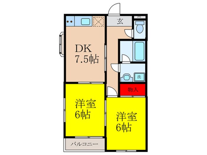 シエテ高槻の物件間取画像