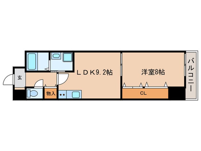 エリーフラッツ浜大津の物件間取画像