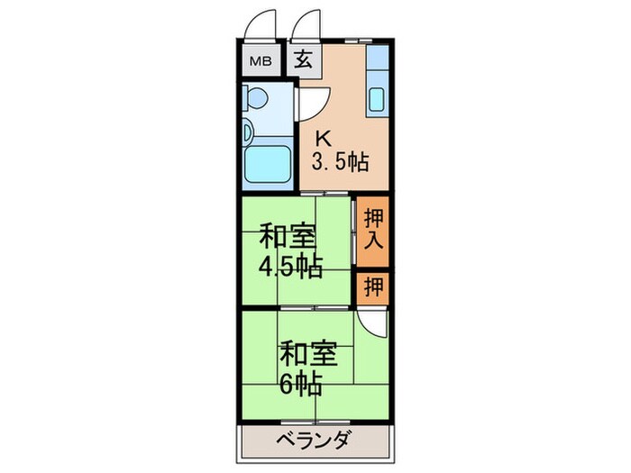 プレアール徳庵の物件間取画像