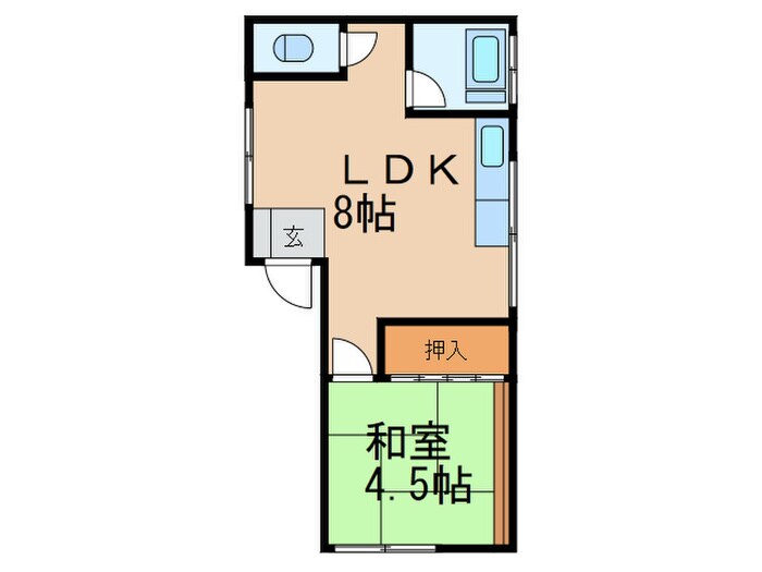 ライト荘の物件間取画像