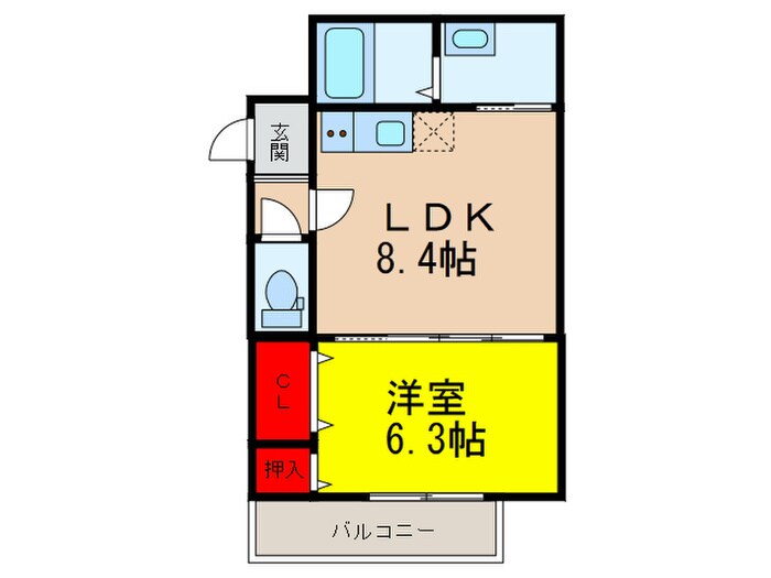 ﾌｼﾞﾊﾟﾚｽ井高野Ⅰ番館の物件間取画像