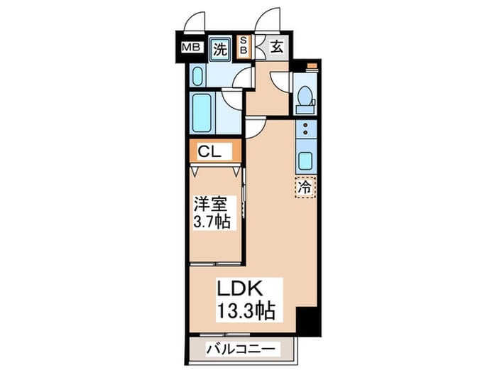 Ｓａｒｎａｔｈ海老江の物件間取画像