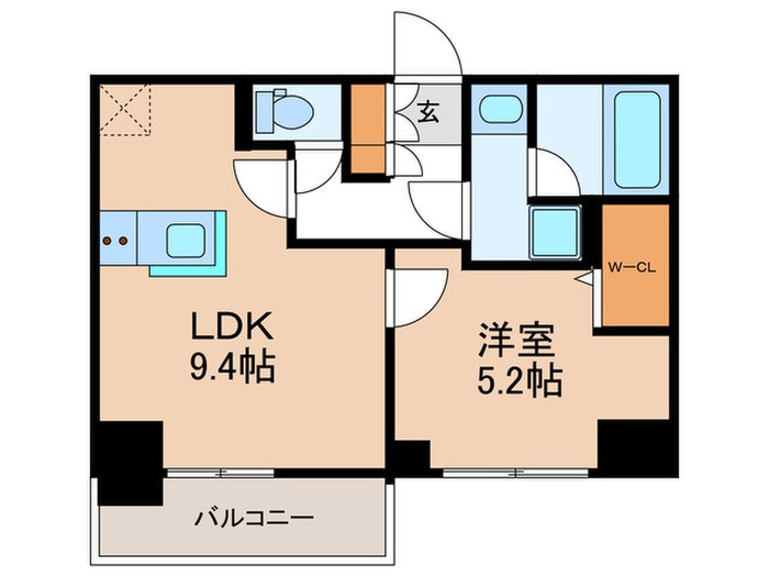 アーバネックス南森町EASTの物件間取画像