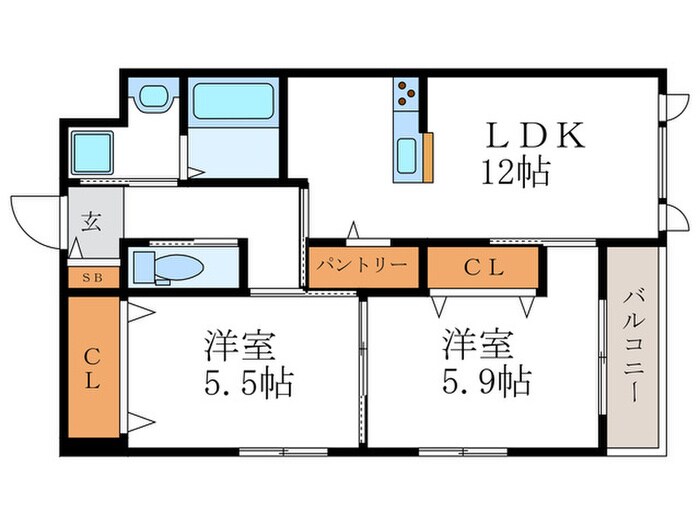 VIDAの物件間取画像