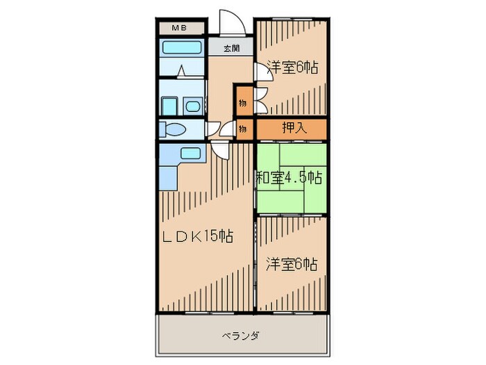 グランメ－ル岡治の物件間取画像