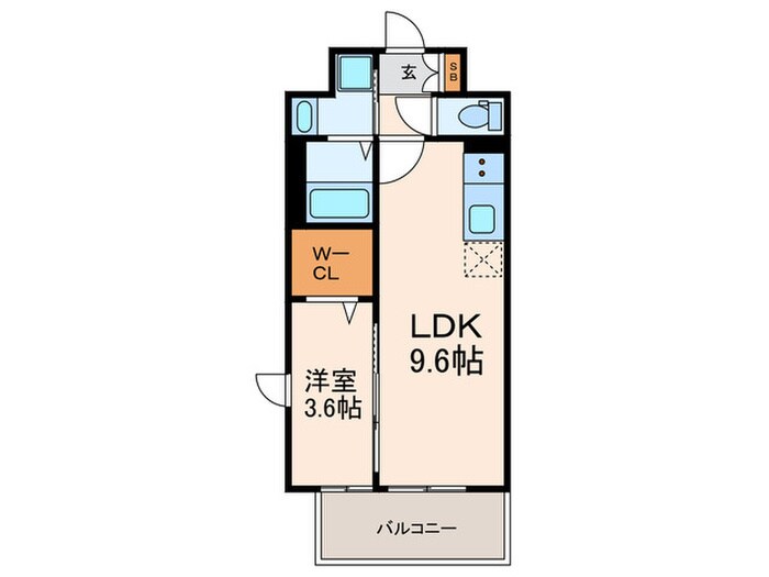 ソルテラス京都JUJO薫(516)の物件間取画像