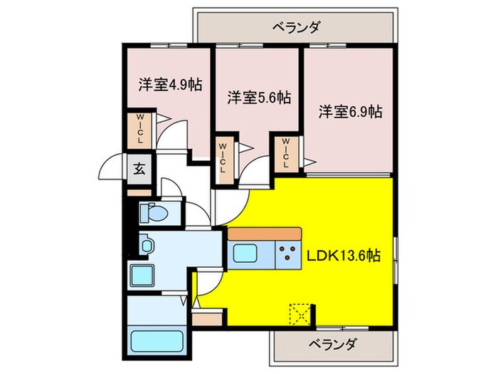 仮)リベルテ四条梅津の物件間取画像