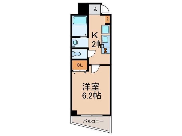 アレス六甲の物件間取画像