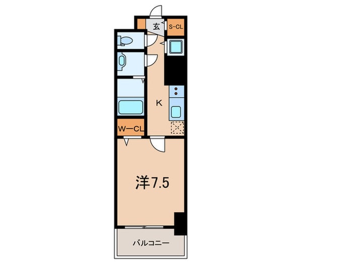 フレンシア西宮北口の物件間取画像