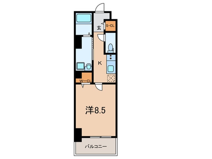 フレンシア西宮北口の物件間取画像