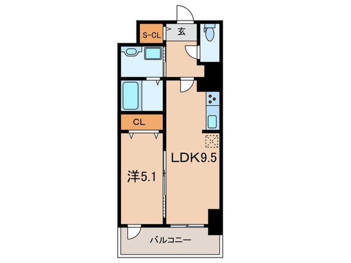 フレンシア西宮北口の物件間取画像