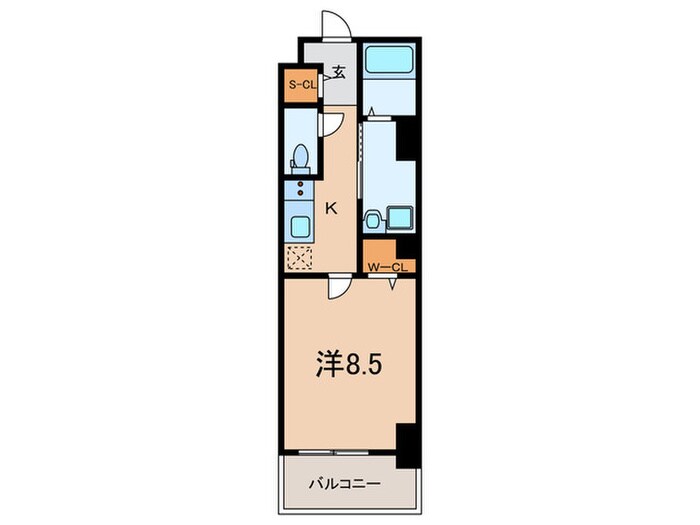 フレンシア西宮北口の物件間取画像