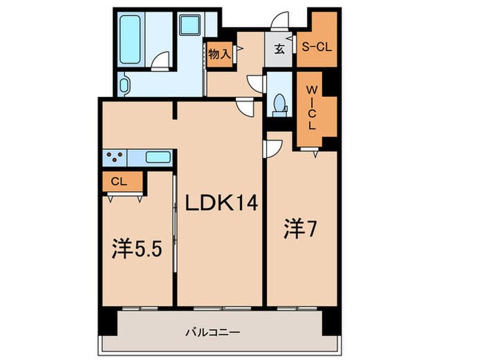 フレンシア西宮北口の物件間取画像